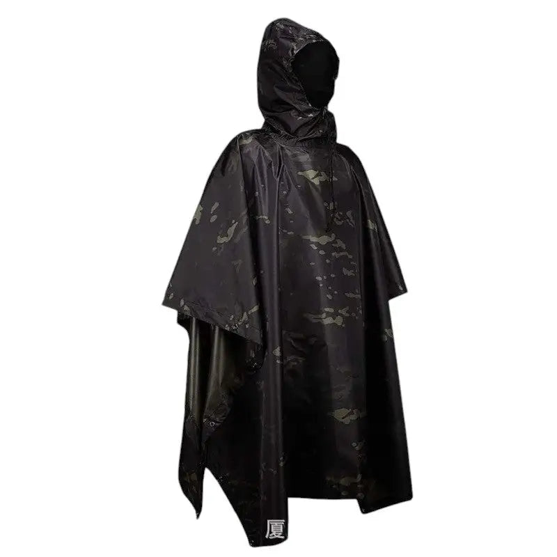 Poncho Schwarz Wasserdicht Wandern