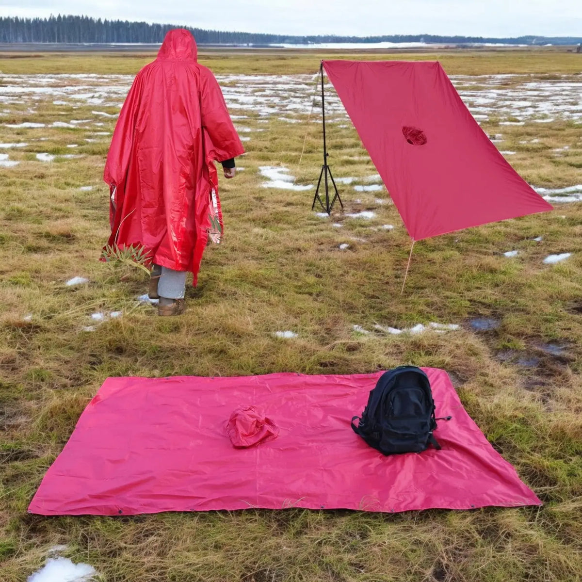 Atmungsaktive Wanderponcho