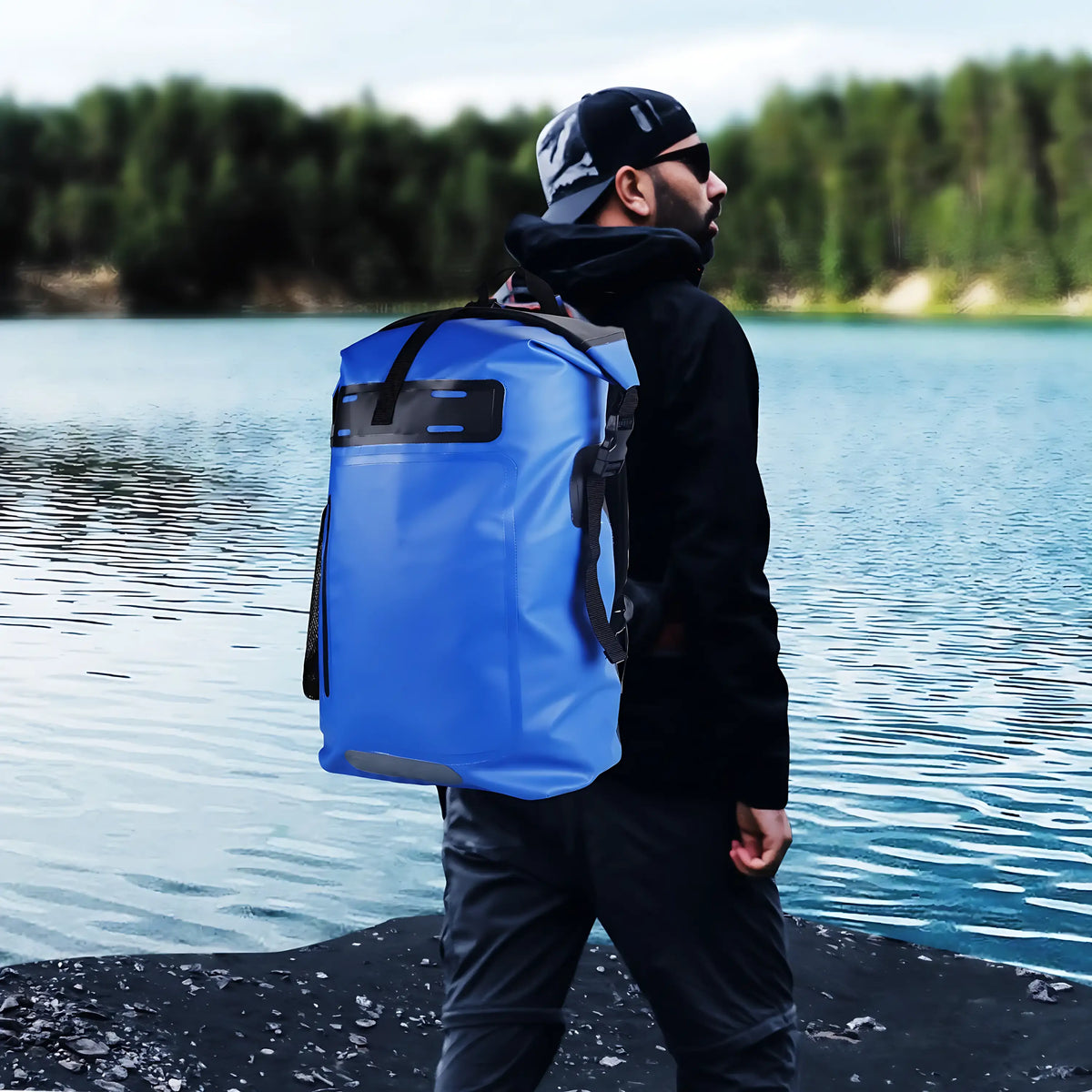 Wasserdichter Rucksack mit atmungsaktivem Rücken