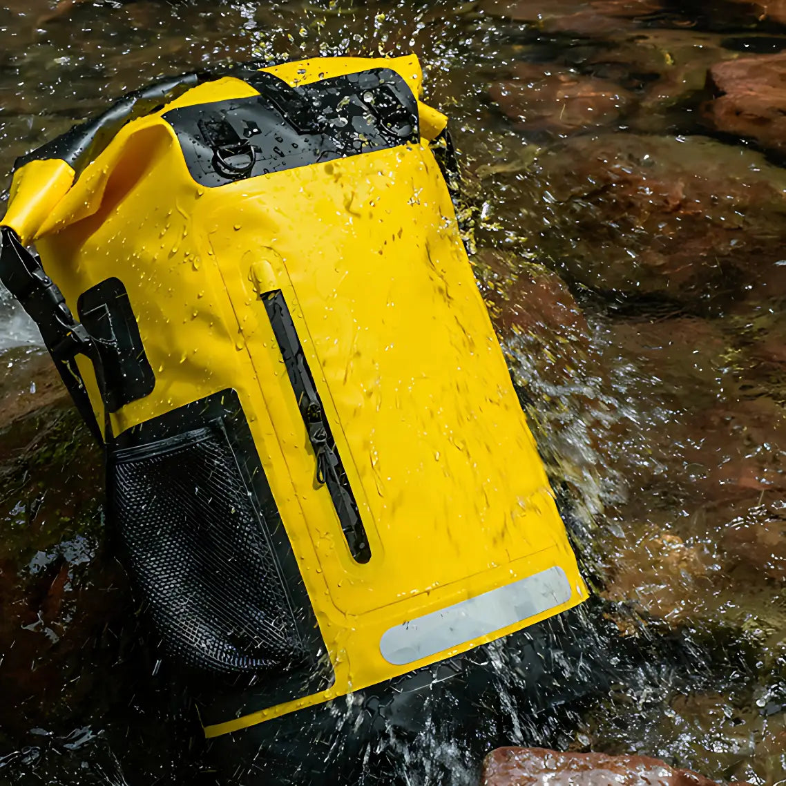 Wasserdichter Rucksack mit atmungsaktivem Rücken