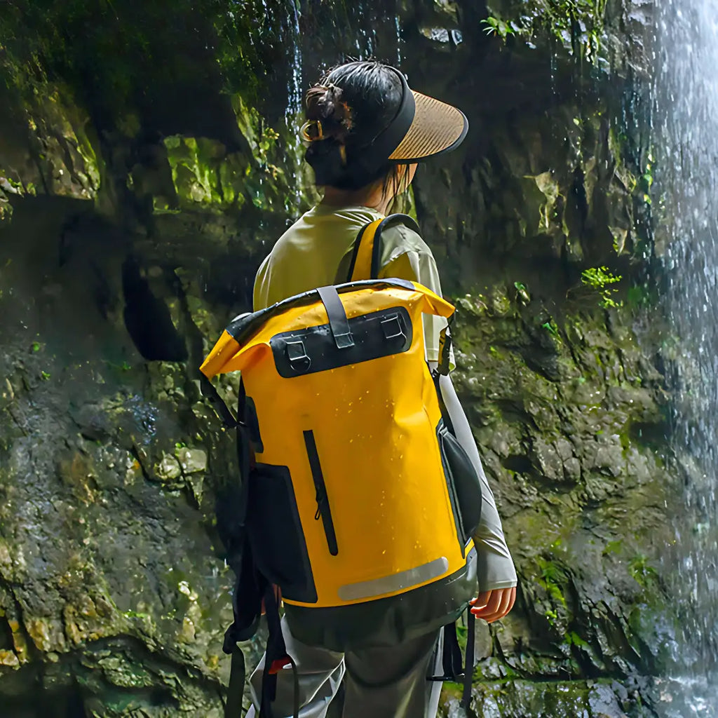 Wasserdichter Rucksack mit atmungsaktivem Rücken