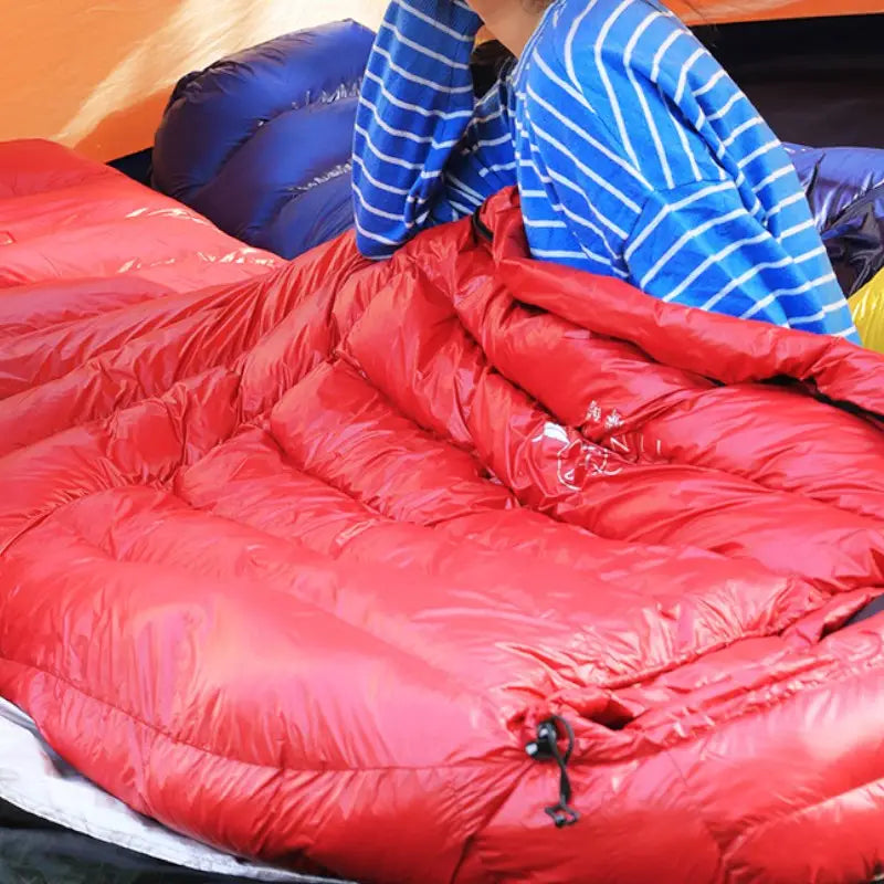 Schlafsack Entendaunen warm