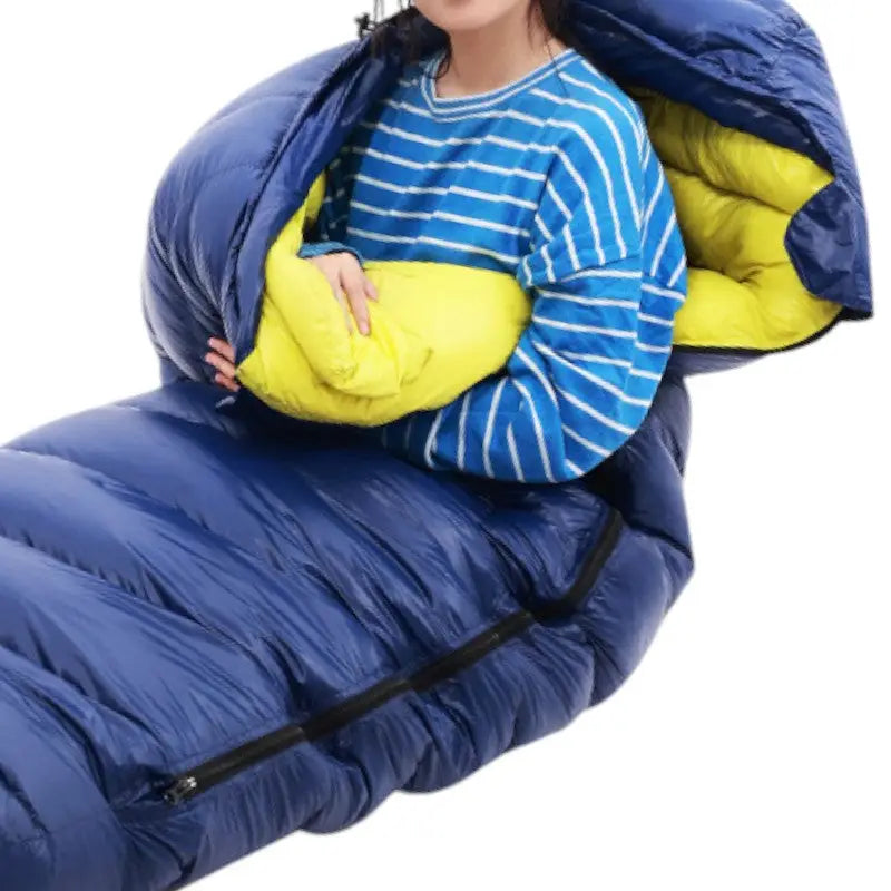 Schlafsack Entendaunen warm