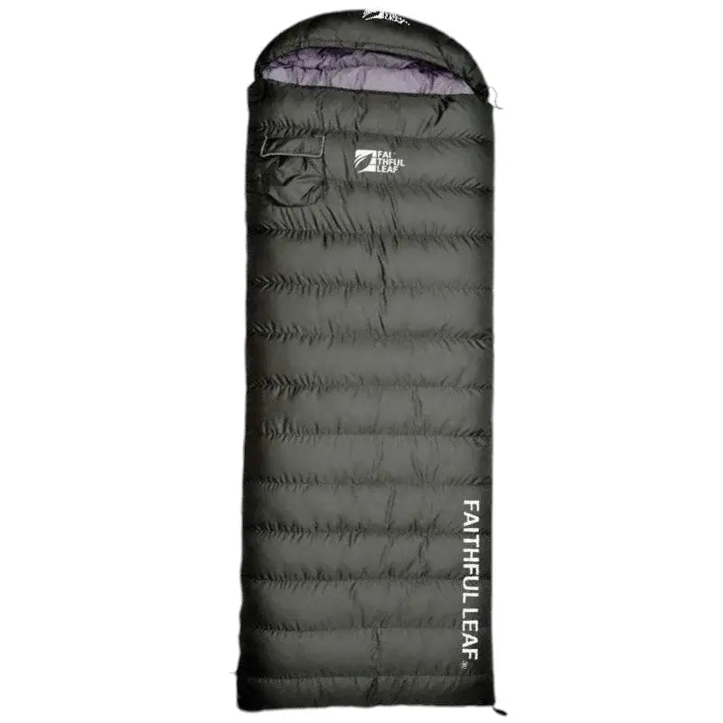 Schlafsack Entendaunen Schwarz