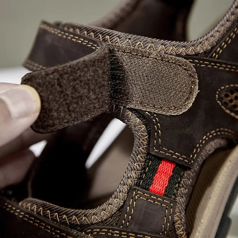 Trekkingsandalen Herren Leder - Größenansicht