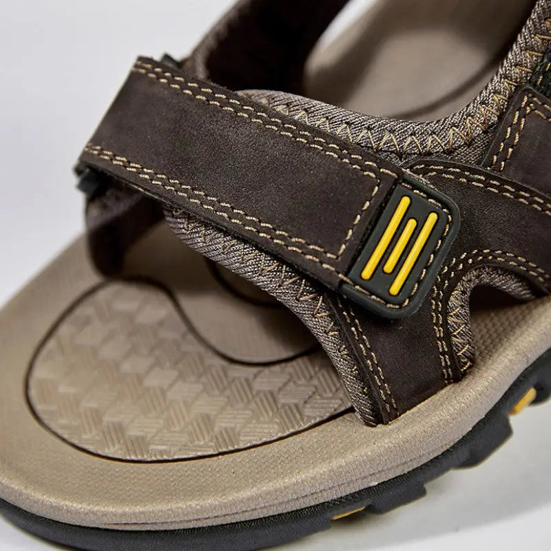 Trekkingsandalen Herren Leder - Verpackung