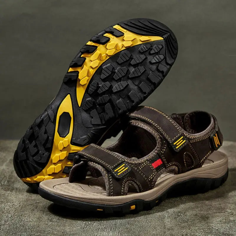 Trekkingsandalen Herren Leder - Seitenansicht
