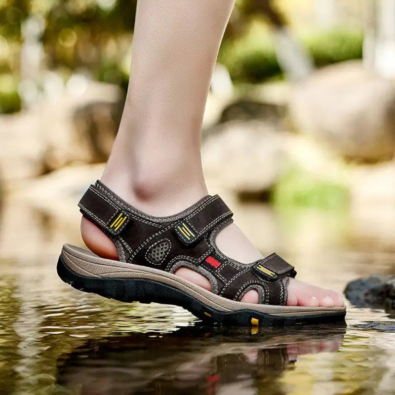 Trekkingsandalen Herren Leder - Draufsicht