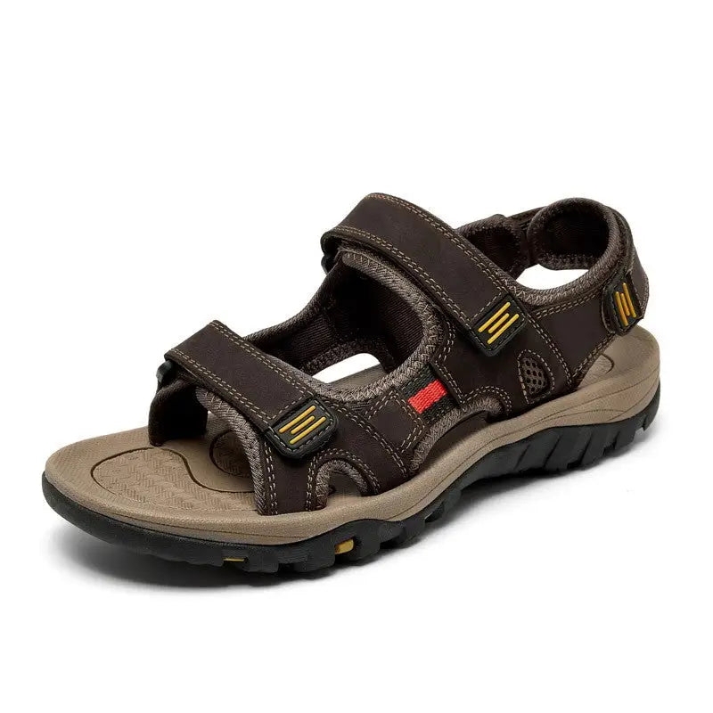 Trekkingsandalen Herren Leder in Braun