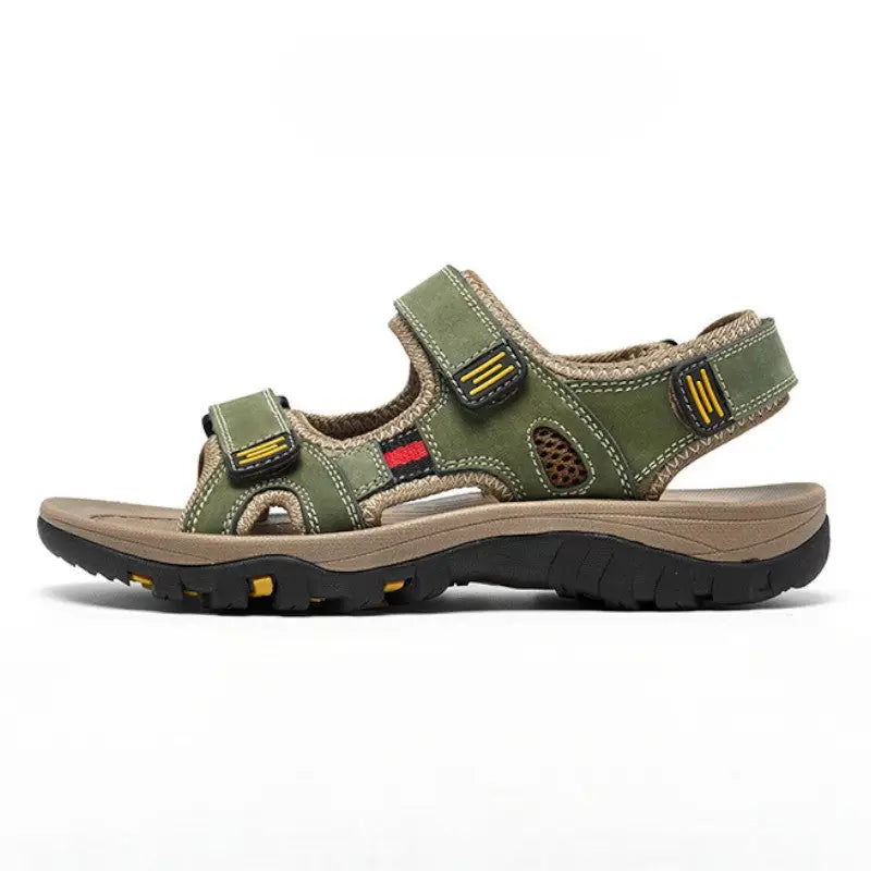 Trekkingsandalen Herren Leder - Verschluss-Detail