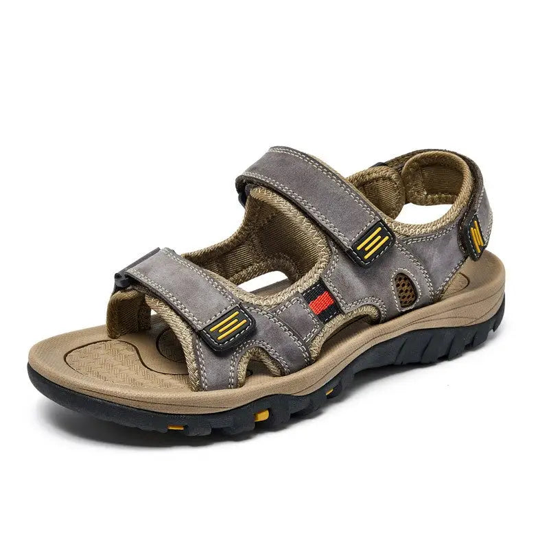 Trekkingsandalen Herren Leder in Kaffee