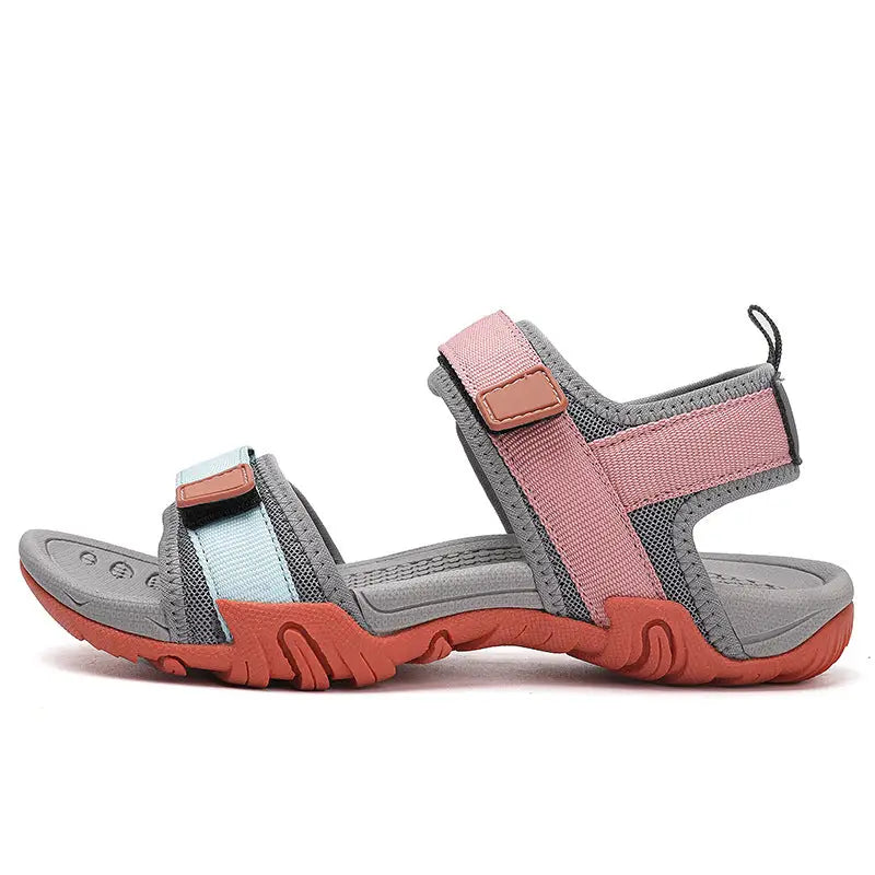 Trekkingsandalen Damen Modern in Orange