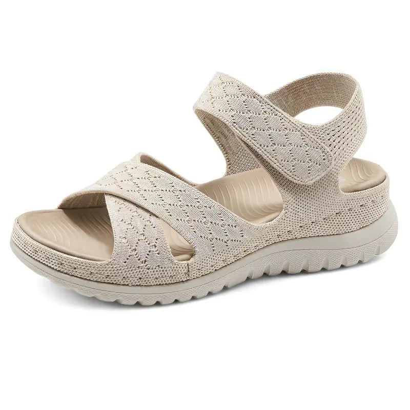 Trekkingsandalen Damen Leicht in Beige