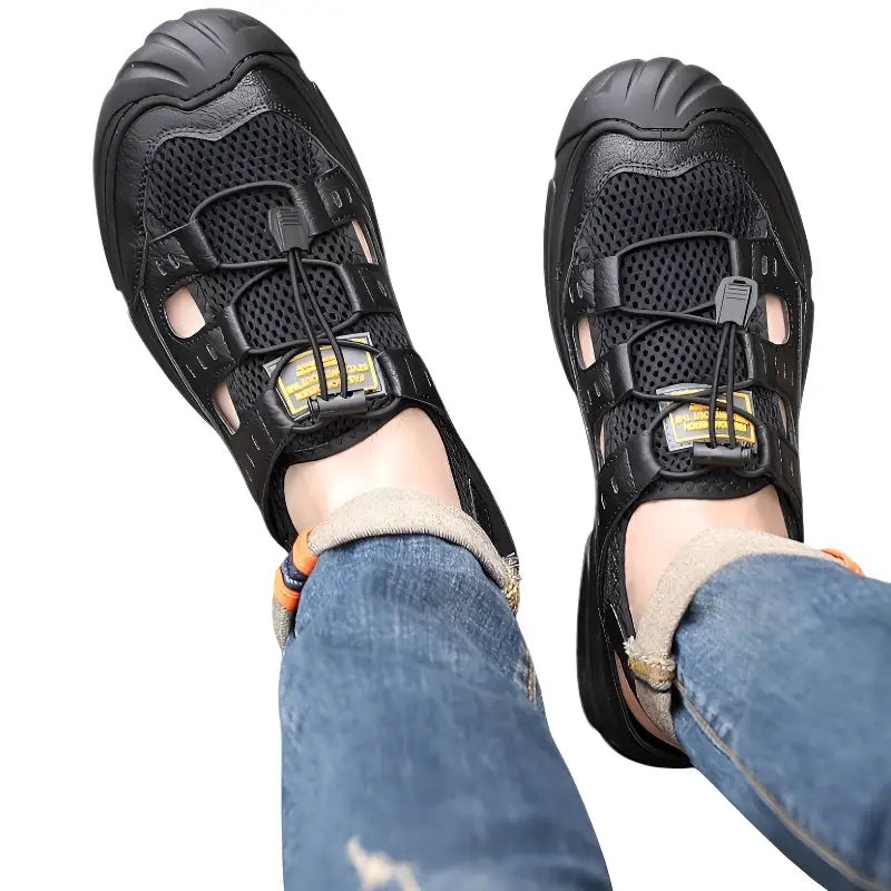Geschlossene Trekkingsandalen Herren - Perspektive