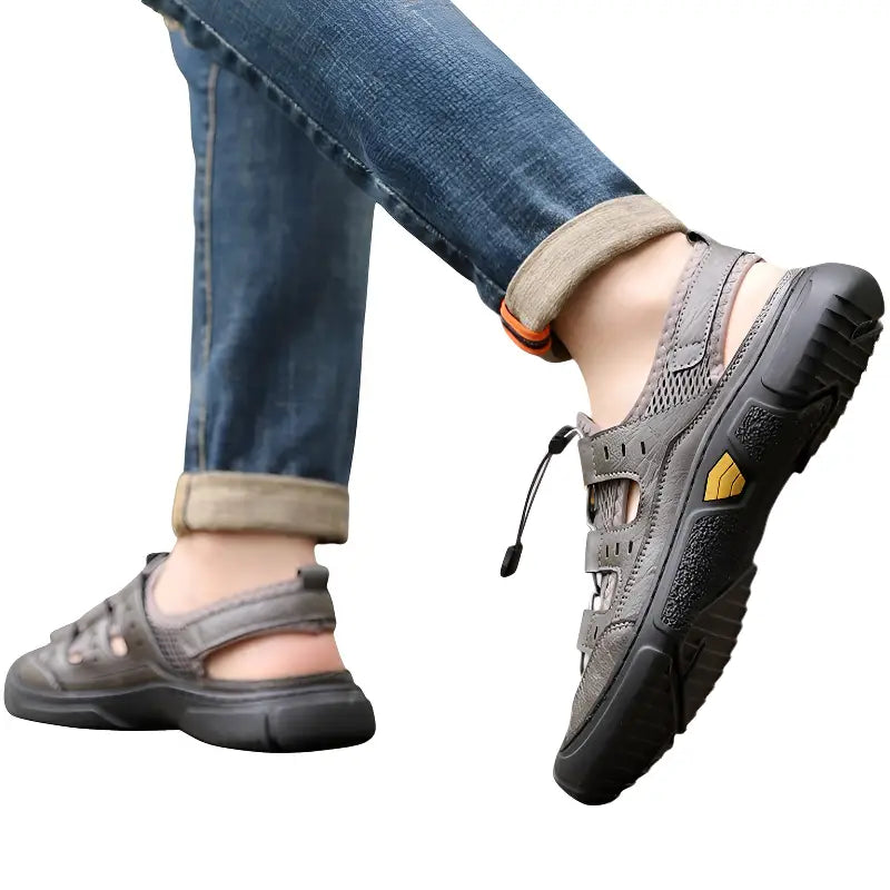 Geschlossene Trekkingsandalen Herren - Material-Detail