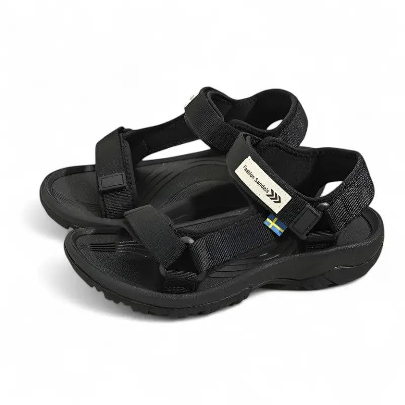 Wandern Trekkingsandalen Damen in Schwarz