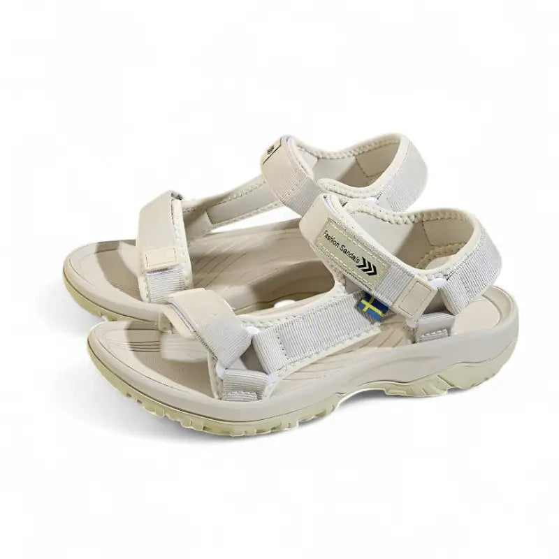 Wandern Trekkingsandalen Damen in Beige