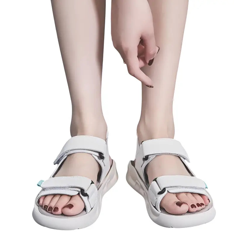 Trekkingsandalen Damen Weiß - Größenansicht