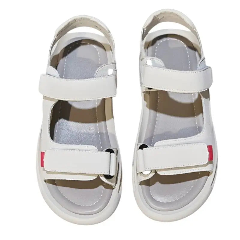 Trekkingsandalen Damen Weiß - Rückansicht