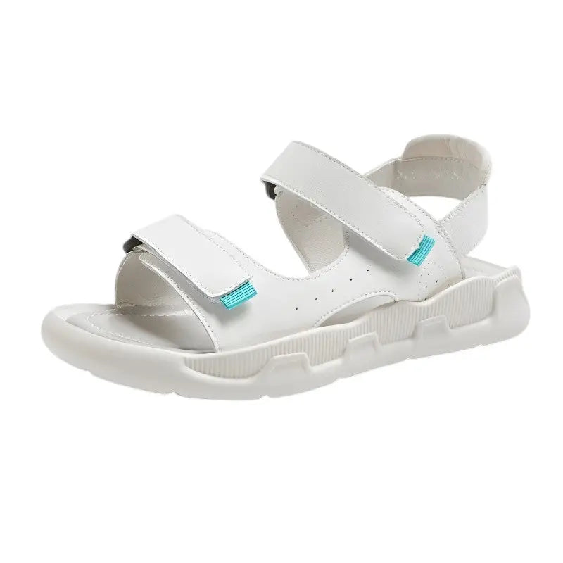 Trekkingsandalen Damen Weiß in Blau