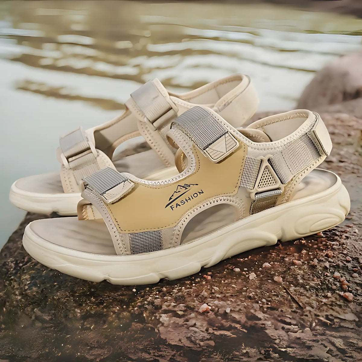 Trekkingsandalen Herren leger