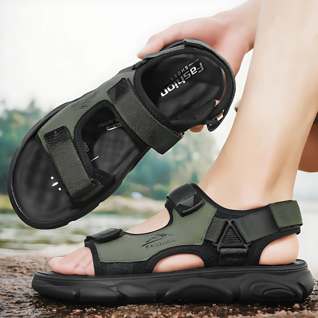 Trekkingsandalen Herren leger
