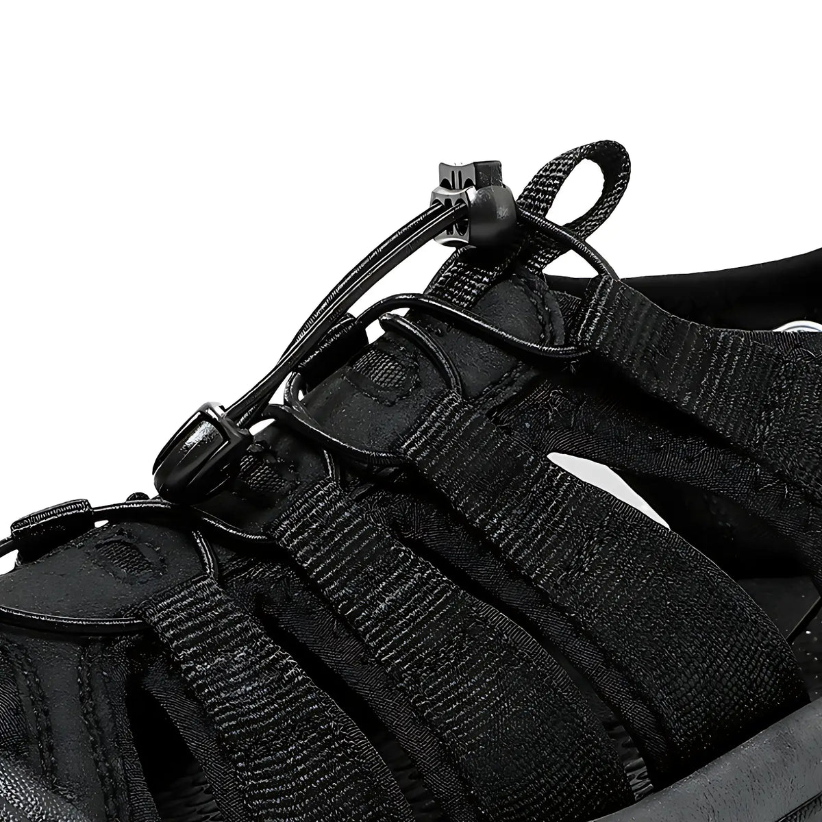 Trekkingsandalen Herren Schwarz - Rückansicht