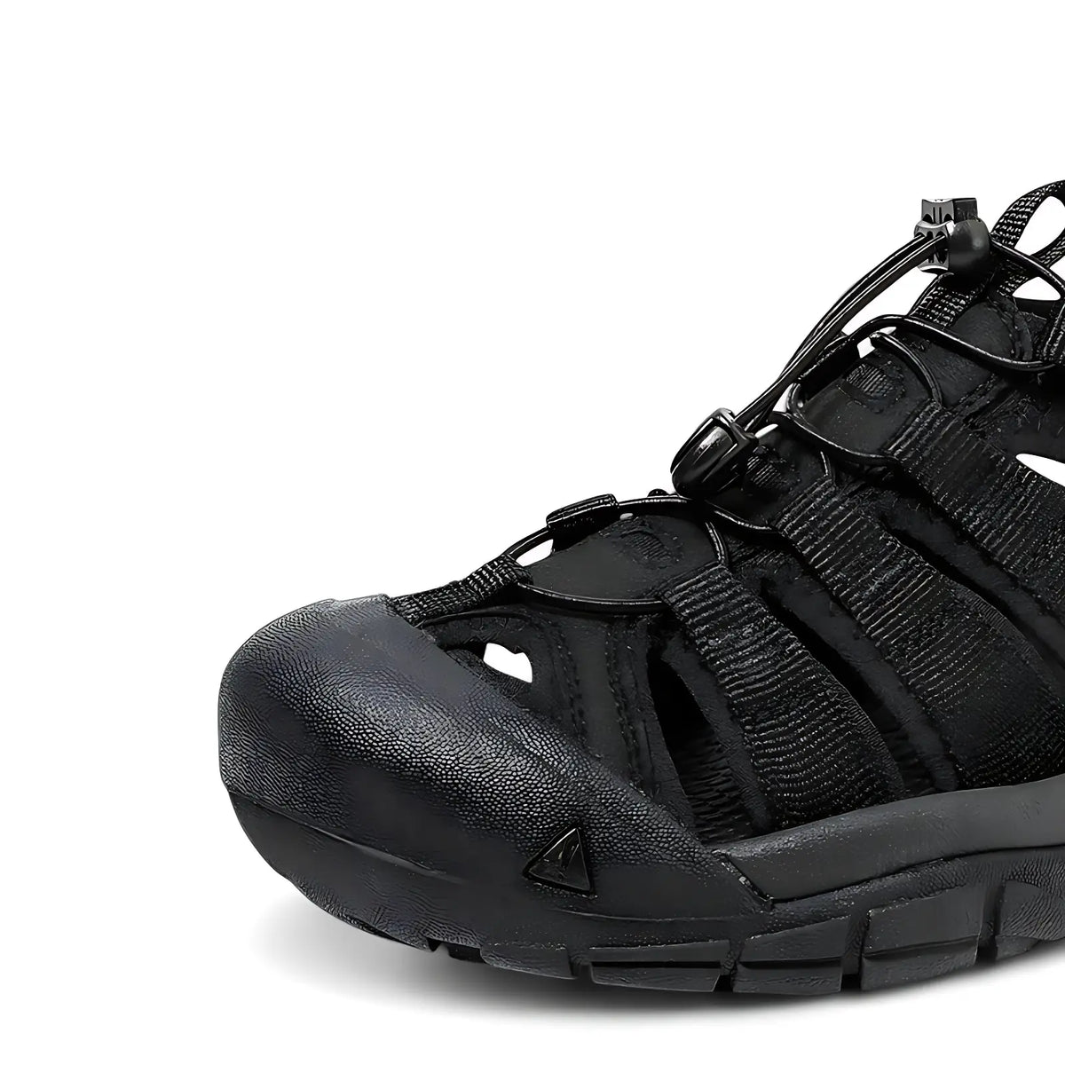 Trekkingsandalen Herren Schwarz - Nahaufnahme