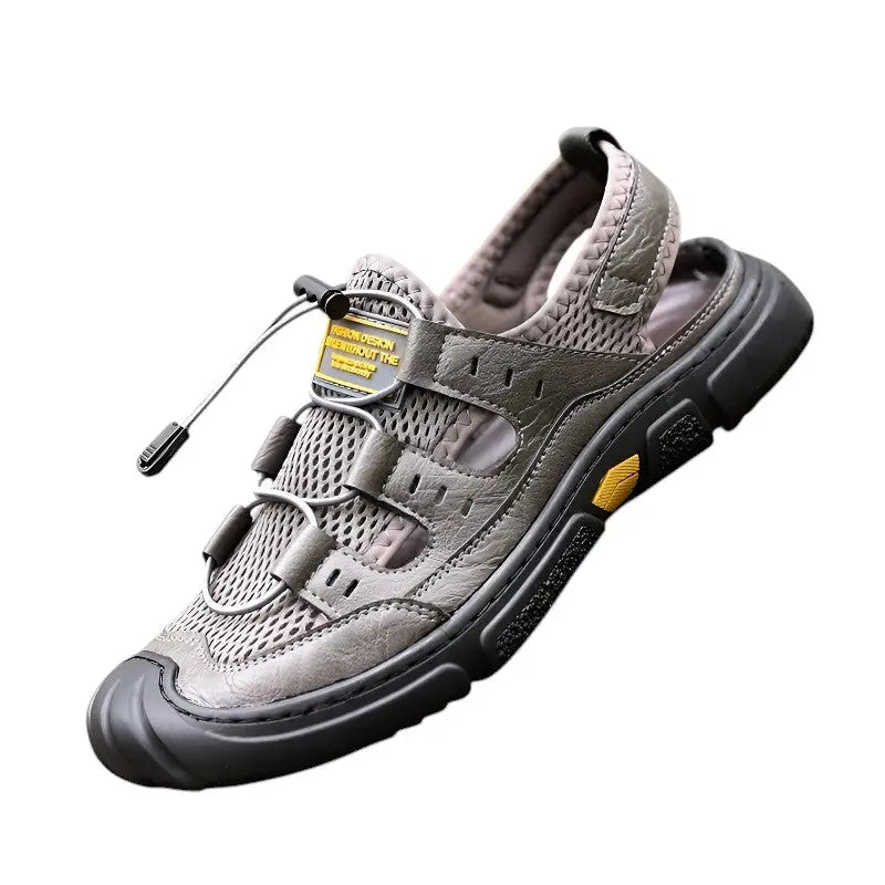 Geschlossene Trekkingsandalen Herren in Grau