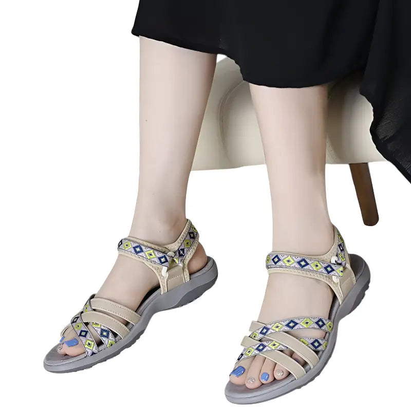 Trekkingsandalen Flach Damen