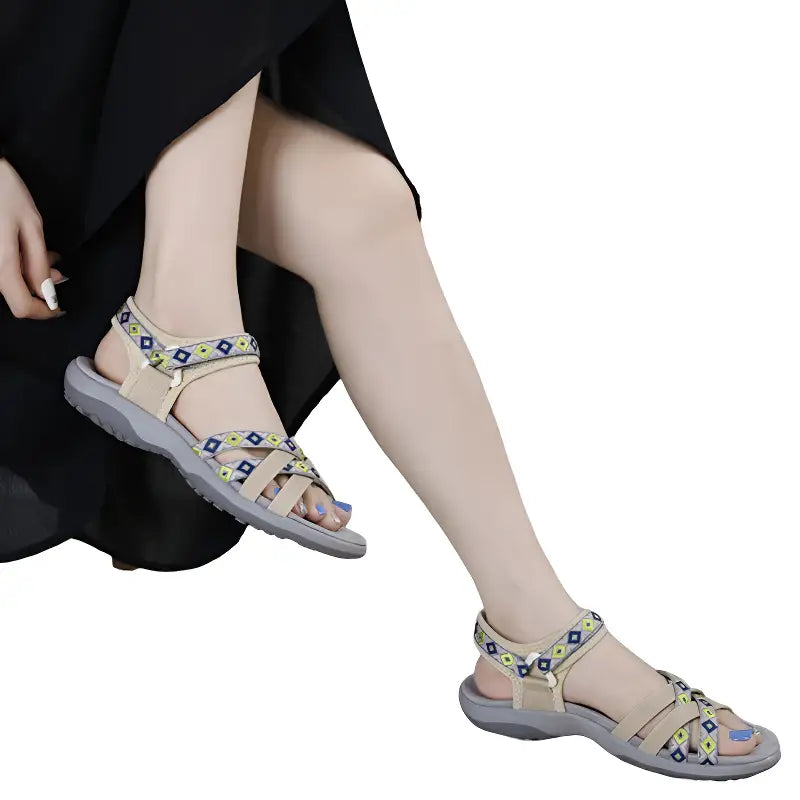 Trekkingsandalen Flach Damen