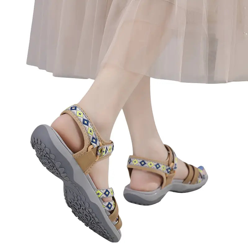 Trekkingsandalen Flach Damen