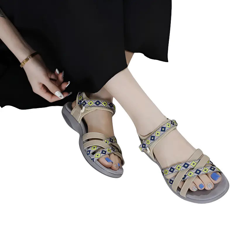 Trekkingsandalen Flach Damen