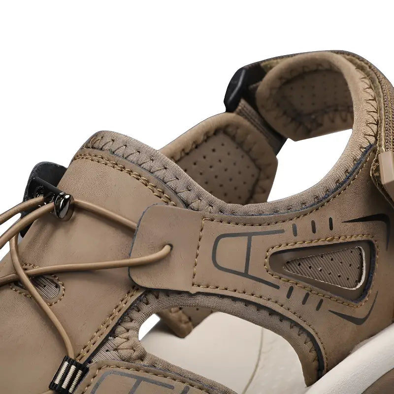 Trekkingsandalen Beige - im Einsatz
