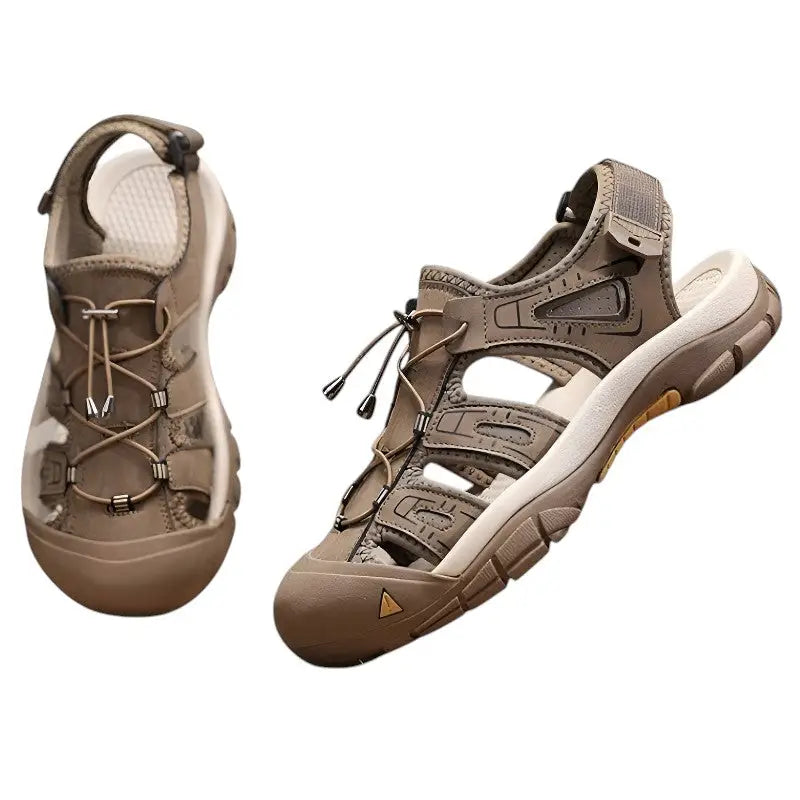 Trekkingsandalen Beige - Seitenansicht