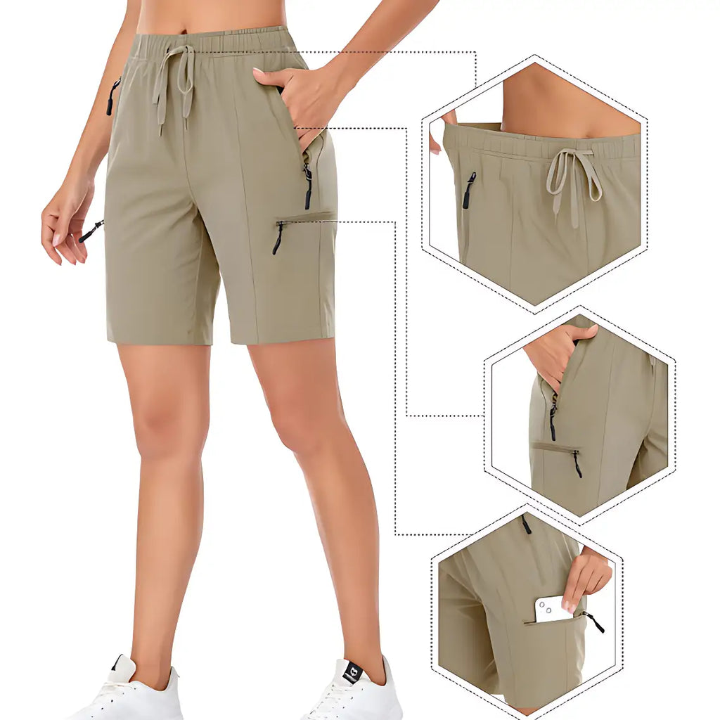 Wandershorts Damen Khaki