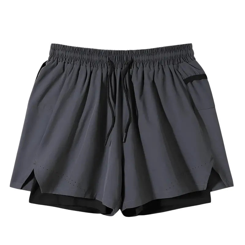 2 in 1 Wandershorts in Grau