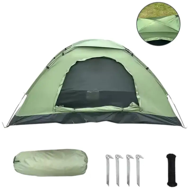 Wanderzelt Camping Grün 2 Personen