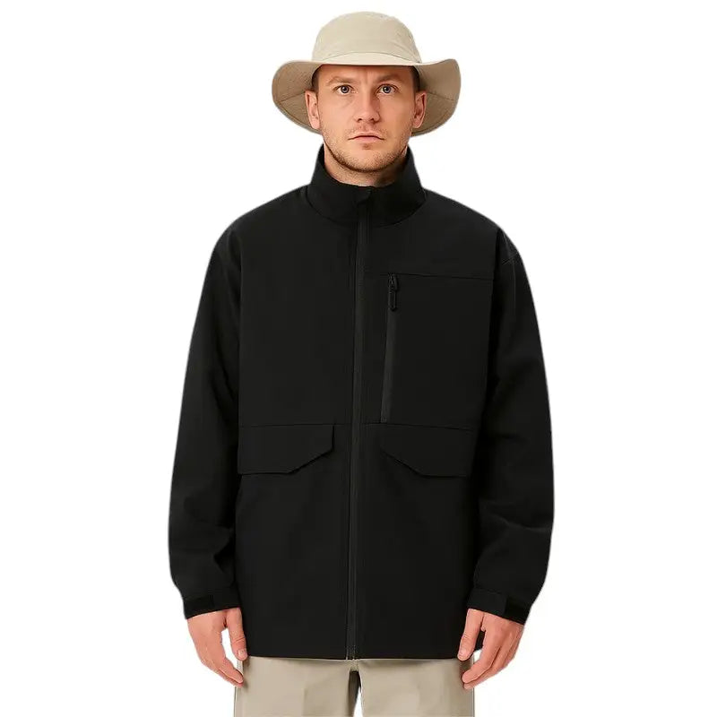 Wanderjacke Herren schwarz