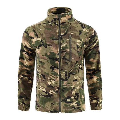 Fleecejacke Herren Militär