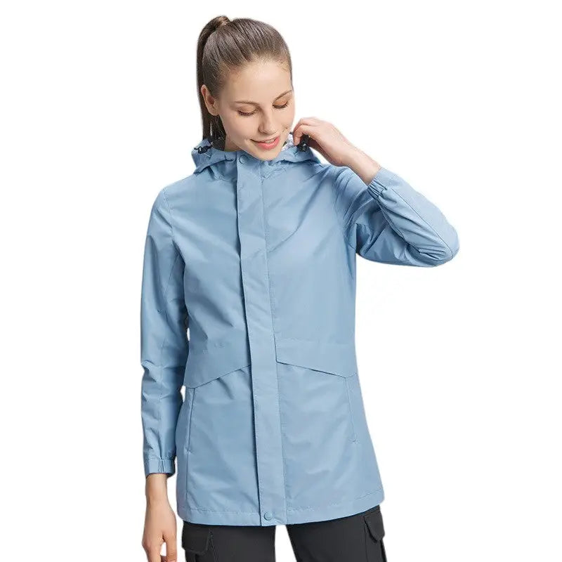 Regenjacke Damen Wald