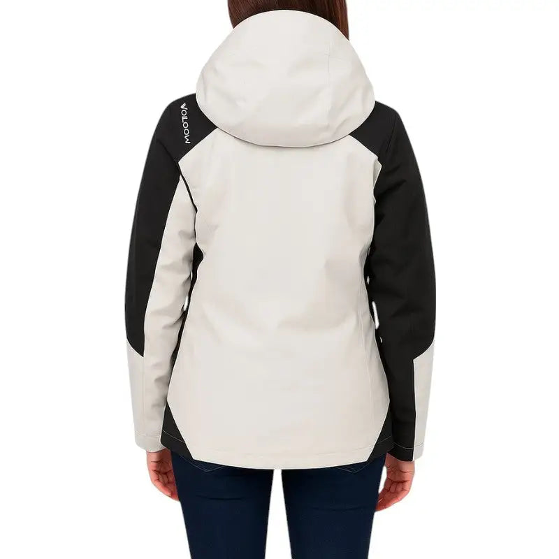 3 in 1 Wanderjacke Damen – Verschluss-Detail