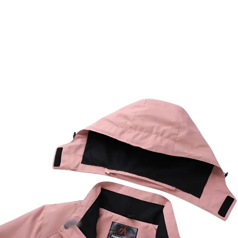 3 in 1 Wanderjacke Damen – Rückansicht