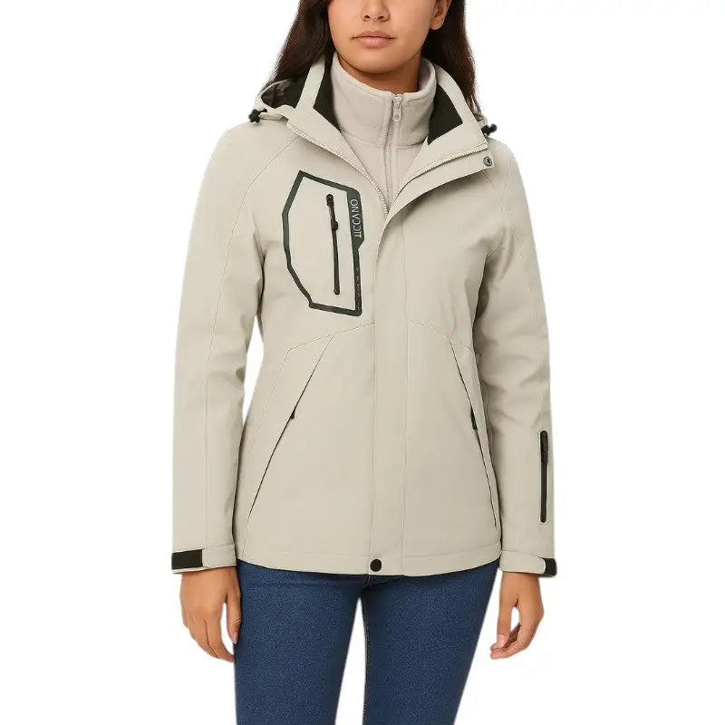 3 in 1 Wanderjacke Damen – Frontalansicht