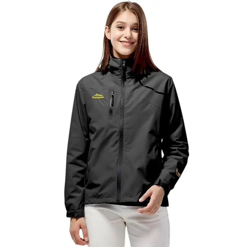 Wanderjacke Damen Schwarz