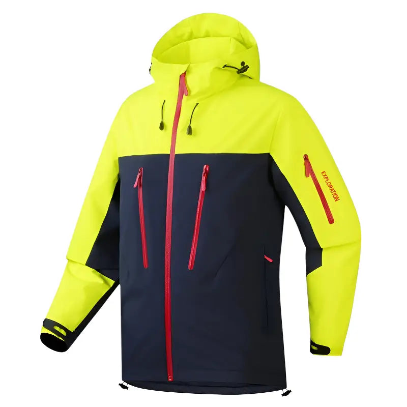 Wanderjacke Signalfarbe