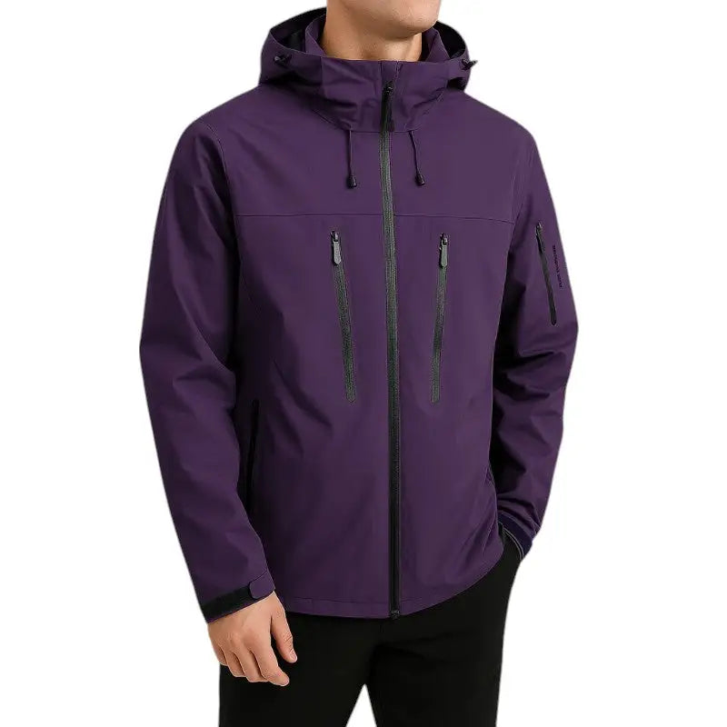 Wanderjacke Signalfarbe