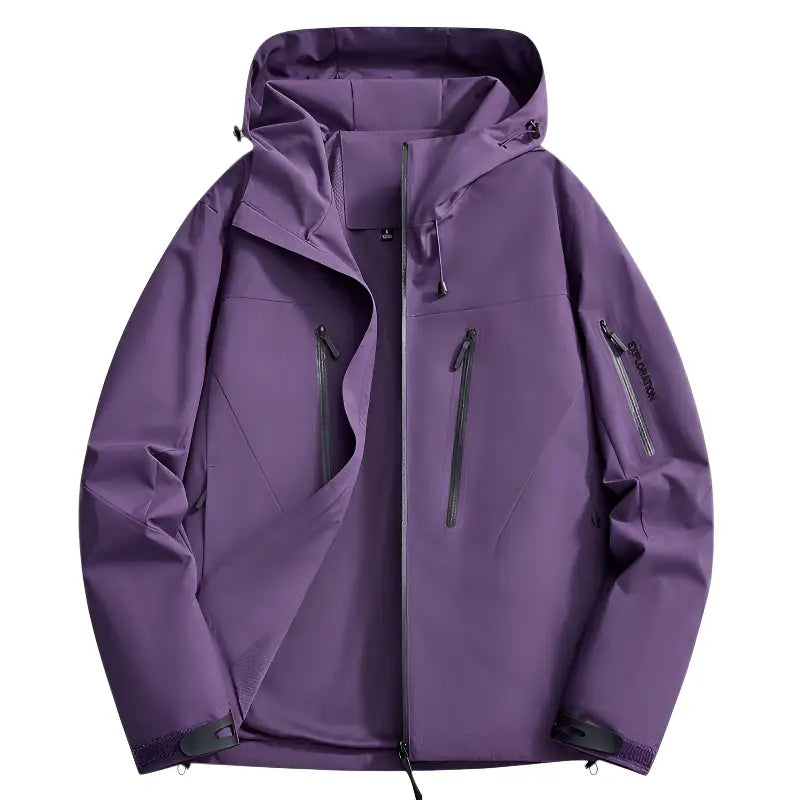 Wanderjacke Signalfarbe