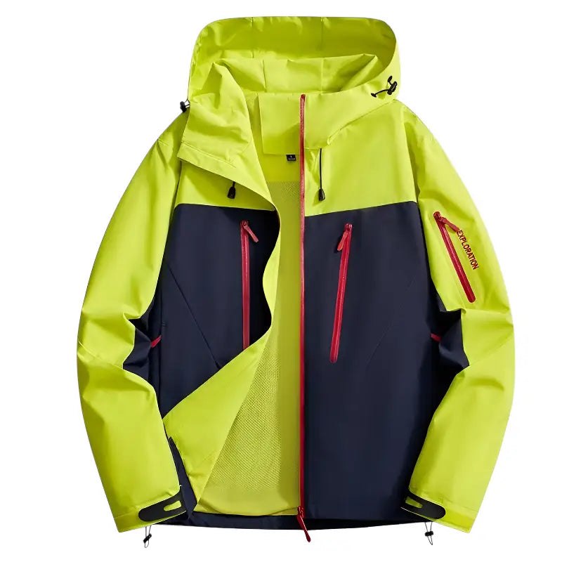 Wanderjacke Signalfarbe