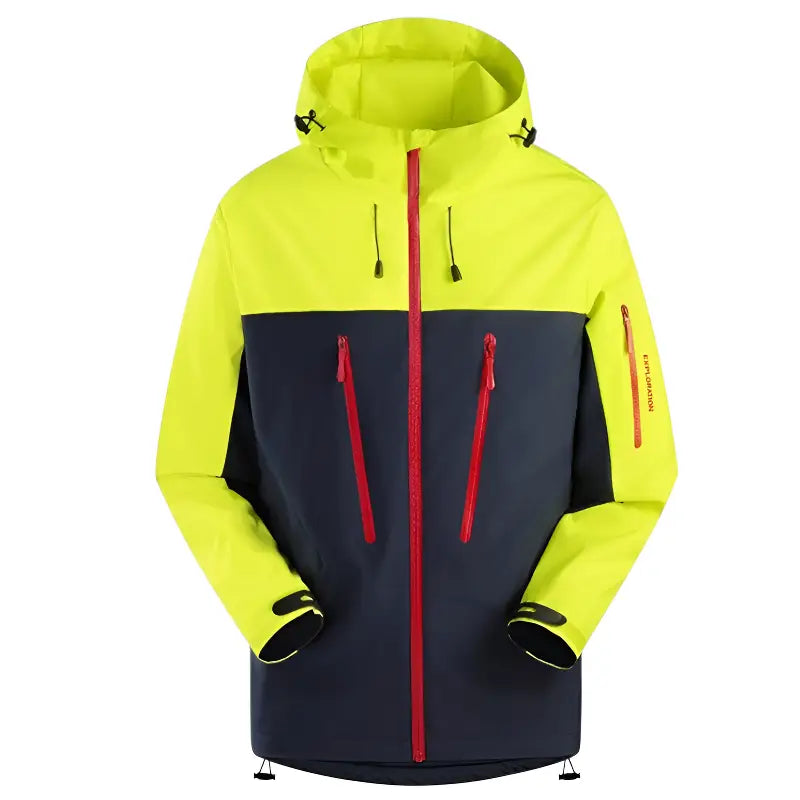 Wanderjacke Signalfarbe
